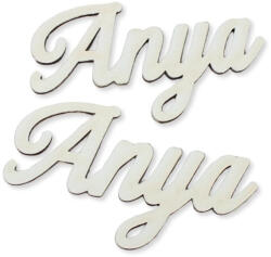Natúr fa - Anya felirat - fehér 10cm 2db/csomag - papelito