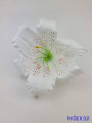  Liliom selyemvirág fej D16cm - Fehér