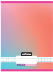 Nebulo Füzet, A4, kockás, 87-32, Monochrome és Gradient minták I. , 12 db/csomag Nebulo - bestoffice