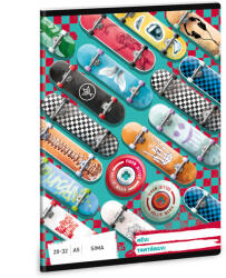 Ars Una Füzet iskolai A5, 32lap, sima 20-32 Ars Una ROLLIN MANIA (5228) 22 10db/csomag - bestoffice