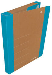 DONAU Füzetbox DONAU Life A/4 3 cm karton tépőzárral neon kék-barna (VL_738775127)