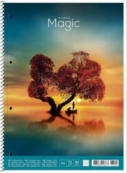 Shkolyaryk Publishing House Spirálfüzet, A4+, kockás, 80 lap, SHKOLYARYK "Colourful magic", vegyes (A4-080-6521K) - iroszer24