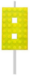 Javoli Építőkocka 8-as Yellow Blocks tortagyertya, számgyertya (MLG132793E)