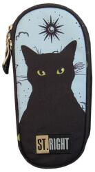 St. Majewski Penar borseta 1 compartiment, 1 extensie, oval, Majewski, Colectia Night Cats 2025, PC-01, 20.5x9.5x5 cm (5903235680328) Penar