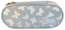 St. Majewski Penar borseta 1 compartiment, 1 extensie, oval, Majewski, Colectia Silver Butterflies 2025, PC-01, 20.5x9.5x5 cm (5903235685347) Penar