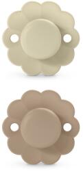 BabyJem Set 2 suzete fiziologice 0-6 luni, caramel wonderland butterfly suavinex