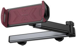 hoco. Fejtámlára rögzíthető telefon / tablet tartó, 4.5"-13", fekete-piros, Hoco H69