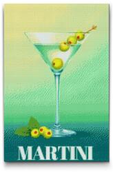 Gyémántszemes kirakó - Martini Méret: 40x60cm, Keretezés: Keret nélkül (csak a vászon), Gyémántok: Négyzet alakú