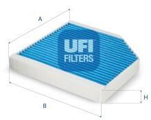 UFI Filtru, aer habitaclu UFI ARGENTIUM 34.222. 00 (34.222.00)