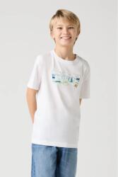 Levi's gyerek póló CRASHING WAVES BATWING TEE fehér, nyomott mintás, 9EM650 - fehér 164