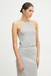 Giorgio Armani top szürke, női, melange, XW000112 AF11957 - szürke XS