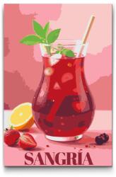  Festés számok szerint - Sangria Méret: 40x60cm, Keretezés: Kartonlemezen