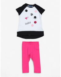 Chicco Girls Leggings And Tee Set White/Pink - magazinko