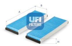 UFI Filtru, aer habitaclu UFI ARGENTIUM 34.283. 00 (34.283.00)