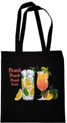  Beach-fekete vászontáska (BCH01)