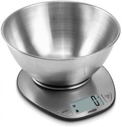 Mesko Cantar de bucătărie cu bol Mesko MS 3152, 5 kg, bol de 2 litri, display LCD, Argintiu