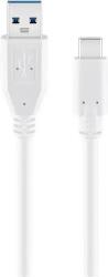 Goobay Cablu USB 3.0 A tata - USB-C, 1m, alb, Goobay (CABLE-USBC/USB3.0-1.0WE)