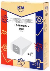 K&M Sac aspirator Daewoo RC300, hartie, 5X saci, K&M (DUSTBAG-D03-PAP-K&M)