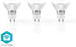 Nedis Spot LED Smart WiFi Nedis, GU10, 330 lm, 2700K, 3 bucati (WIFILW31CRGU10)