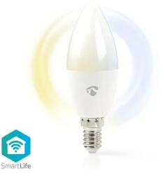 Nedis Bec LED Smart WiFi Nedis, E14, 4.9W, 470lm, 2700K-6500K (WIFILRW10E14)