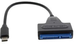  Cablu adaptor USB-C la SATA SSD, HDD 2.5 (CABLE-2.5/SATA/USBC-01BK)