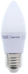 Well Bec led tip lumanare E27 7W 230V lumina rece, Supreme Well (LEDLC-C377E27-07-WL)