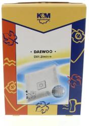 K&M Sac aspirator Daewoo 105/407/705, sintetic, 4X saci, 2 filtre, K&M (DUSTBAG-D01-SYN-K&M)