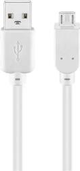 Goobay Cablu USB 2.0 A tata - micro USB, 3m, Goobay (CABLE-USBA-MICROB-3.0WE)