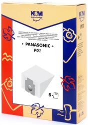 K&M Sac aspirator Panasonic C-2E, hartie, 5X saci, K&M (DUSTBAG-P01-PAP-K&M)