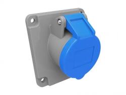 Bemis Priza industriala Bemis BC1-1403-2420, 2P+E, 16A, 220V, unghi 45° IP44 (ELSO-2PE/16-BC114032420-BMS)