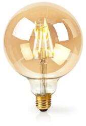 Nedis Bec WiFi Smart LED cu filament Nedis, E27, 125 mm, 5W, 500 lm, 2700K, lumina calda auriu (WIFILF10GDG125)