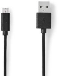 Nedis Cablu-USB-2.0-USB-A-tata-Micro-USB-tata, -2m, -negru, -Nedis (CCGL60500BK20)