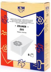 K&M Sac aspirator Zelmer 1010, hartie, 5X saci, K&M (DUSTBAG-Z05-PAP-K&M)