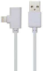 Well Cablu USB 2.0 A tata - Lightning 2in1 dual port, 1m, USB 2.0, alb, cutie, Well (CABLE-USB/LIGHTX2-1.0WE-WL)