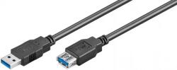 Goobay Cablu extensie USB 3.0 A tata - USB 3.0 A mama, 1.8m, negru, Goobay (CABLE-USB3.0M-USB3.0F-1.8)