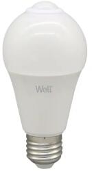 Well Bec LED cu senzor PIR A60 10W E27 lumina calda 3000K 1100 lm Well (LEDLWPIR-A6010E27-E-WL)