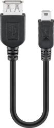 Goobay Cablu adaptor USB 2.0 A mama - mini USB 5p tata, 0.2m, Goobay (CABLE-USBAF/MINIB-0.2)