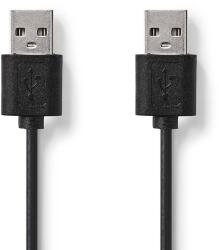 Nedis Cablu-USB-2.0-A-tata-USB-A-tata, -2m, -negru, -Nedis (CCGL60001BK20)