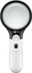GOOBAY Lupa LED pentru citire, alb, ideal pentru afisarea detaliilor fine (cum ar fi fonturi, imagini, obiecte extrem de mici), Goobay (MAG-LAMP-READ/2L-GBAY)