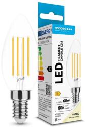 Modee Bec LED filament C35, E14, 7W, 806lm, lumina naturala, alb neutru, Modee (LEDFLN-C357E14-MDE)