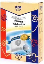 K&M Sac aspirator Zelmer 1010, sintetic, 4X saci + 1 filtru, K&M (DUSTBAG-Z05-SYN-K&M)