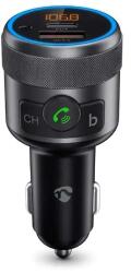 Nedis Modulator FM Nedis, Bluetooth, Bass Boost, Hands-Free, PD, 1x USB-C, 1x USB-A, asistent vocal, negru (CATR3024BK)