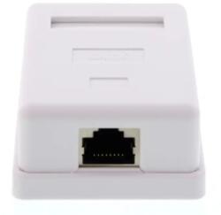 Well Priza simpla FTP CAT6, conector ecranat, pe tencuiala, Well (LANBOX-SM-F6-WL)