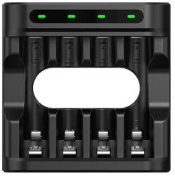 XTAR Incarcator acumulatori Li-ion, NiMH, 4 sloturi, AA/AAA, USB-C, L4 XTAR (CHAR-LI-L4-XTR) Incarcator baterii