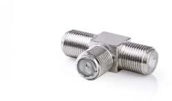 Nedis Adaptor T F mama - 2x F mama metal set 10 bucati Nedis (CSGP41957ME)