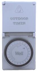 Well Priza programabila mecanica, pentru exterior, Well (TIMER-MEC-05-WL)