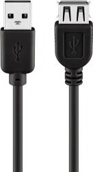 Goobay Cablu extensie USB 2.0 A tata - USB 2.0 A mama, 5m, negru, Goobay (CABLE-143CU/5HS)