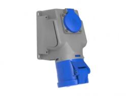 Bemis Priza industriala Bemis BC1-3403-2537 2P+E, 32A, 220V, aparenta, unghi 90°, IP44 (ELSO-2PE/32-BC134032537-BMS)