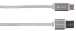 SKROSS Cablu-USB-2.0-A-tata-USB-C, -argintiu, -1m, -Skross (CABLE-USB/USBC-1.0SR-SKRS)