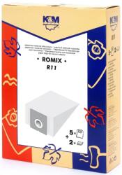 K&M Sac aspirator Romix OC 12 WORKI, hartie, 5X saci + 2X filtre, K&M (DUSTBAG-R11-PAP-K&M)